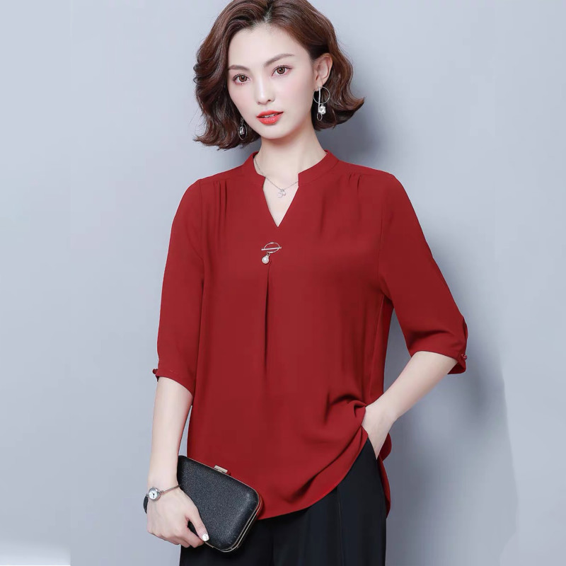 قميص نسائي صيفي و ربيعي قماش شيفون