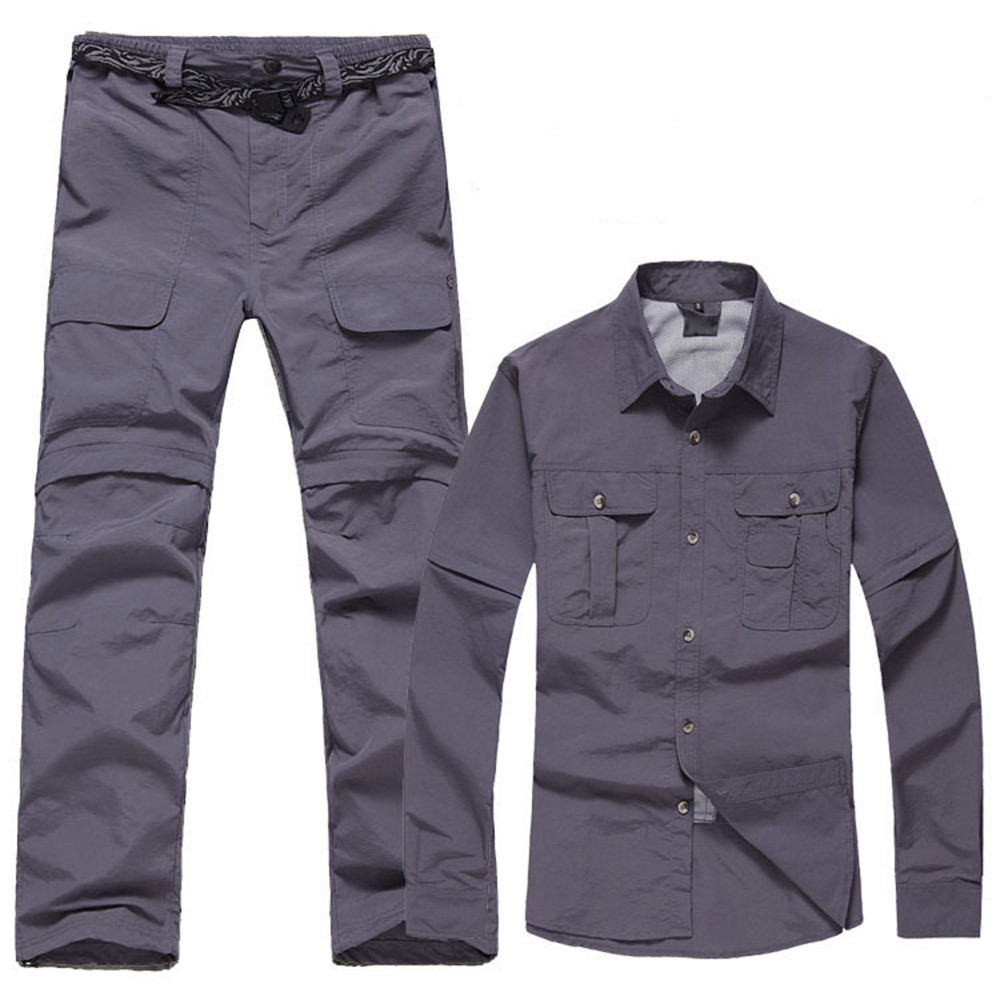 سيت كوماندو (قميص + بنطرون ) رجالي خفيف صيفي قماش بوليستر مقاوم للماء قياس رسمي